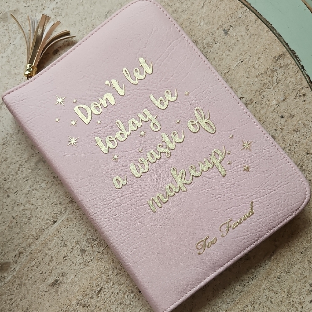 Too Faced Pink Cosmetic Case